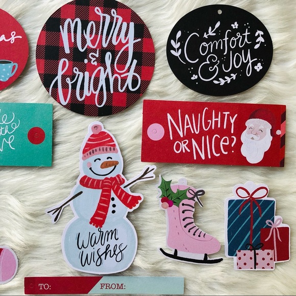 Cute & Cozy Christmas Ephemera Tags 13 pc - Picture 5 of 11